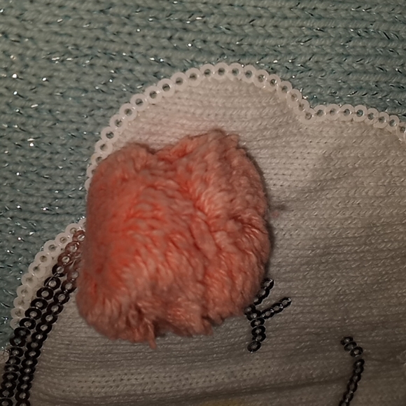 Snowflake and Cloud Sequin Pom Pom Sweater Size 5/6 - Picture 8 of 9